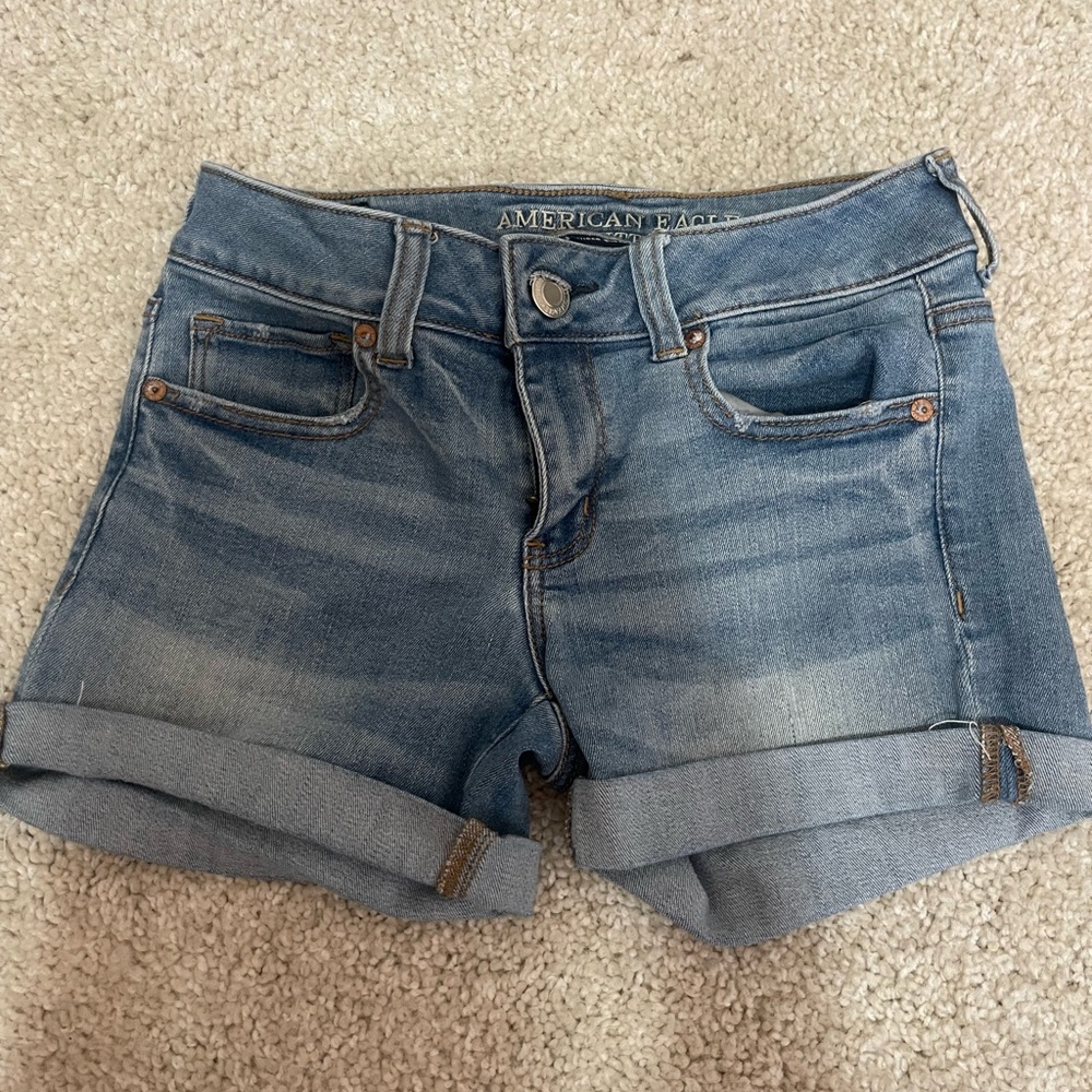 American Eagle Outfitters Women's Blue Denim Shorts